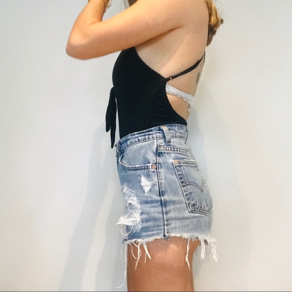 LF Emma & Sam  black tie backless bodysuit - Picture 5 of 6